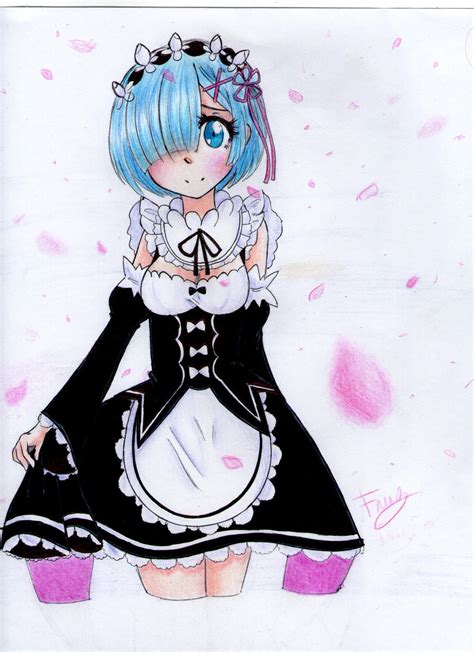 Rem fan art by NenufruFQ on DeviantArt