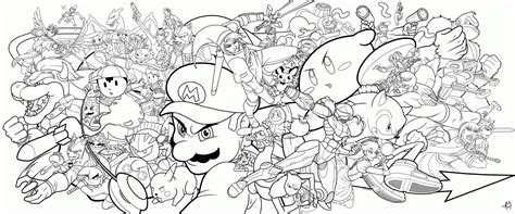 Super Smash Brothers Coloring Pages Free Printable - Coloring Home