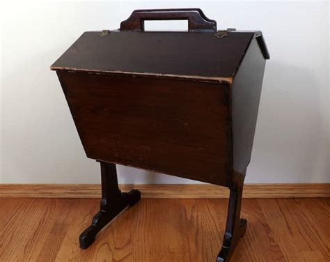 Sewing Box Priscilla Sewing Stand Depression Era Wood Sewing Cabinet Knitting Box Furniture ...