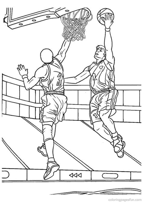 Free and Fun Basketball Color Pages for Kids | 101 Activity