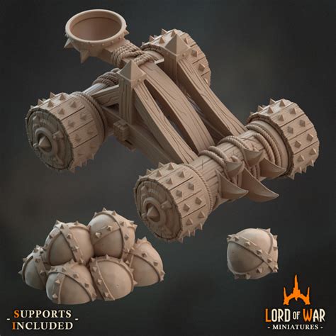 Descargar Catapult Balls Projectil decors Bundle DnD (Presupported) de Lord of War Miniatures