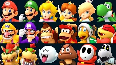 Super Mario Party - All Characters - YouTube