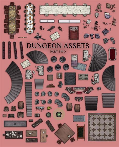 DUNGEON ASSETS! The followup to the Part One released in early 2017, this pack derives from many ...