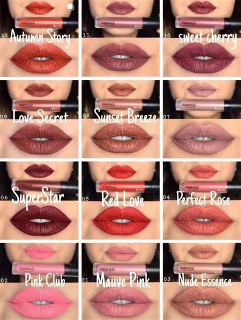 FARMASi matte liquid lipstick. Lots of colors with great pigment. This ...