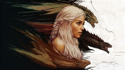 Daenerys Targaryen HD Wallpaper - Game of Thrones TV Show by Yama Orce