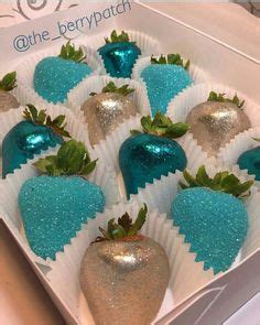 #strawberries #glitter (blue chocolate apples) #EdibleGlitter Chocolate ...