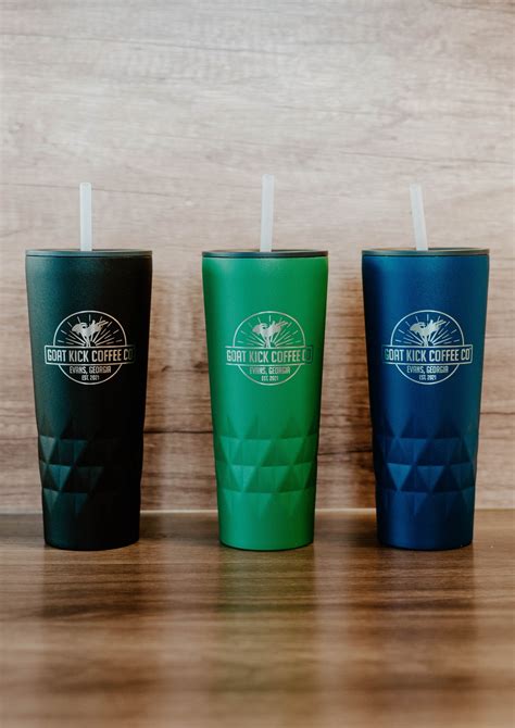 Stainless Steel Straw Tumblers – Goat Kick Coffee Co