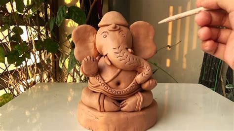 Super Easy Way Making Ganesha Sculpture with Clay | Step by Step | Diy ...