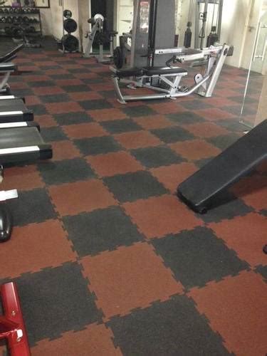 Interlocking Gym Rubber Flooring at Best Price in Ahmedabad | Shital Rubber