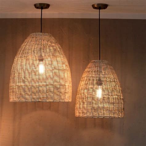 Noko Conical Wicker Pendant Light - Large | Wicker pendant light ...