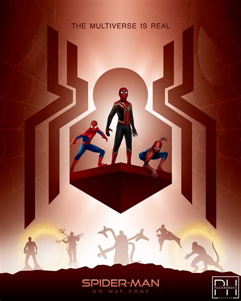 Spider-man No Way Home Multiverse Minimalist Poster Art 8x10 Print - Etsy