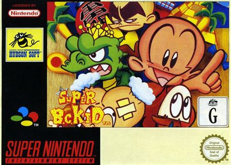 Super Bonk (1994) SNES box cover art - MobyGames