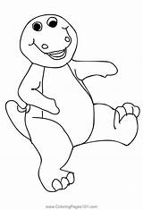 Barney The Dinosaur Coloring Pages sketch template