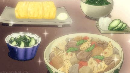 Anime Food Gifs Good Food, Yummy Food, Delicious, Anime Bento, Food Cartoon, Food Drawing, Food ...
