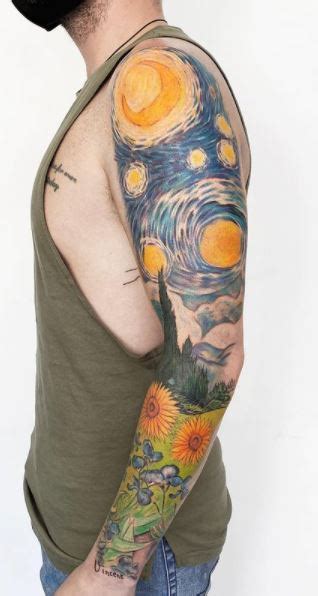 55 Artistic Vincent Van Gogh Tattoos Inspired By His Artwork - Tattoo Me Now