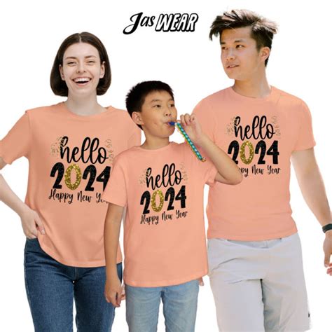 Apricot Crush Color of the Year 2024 Family Shirt Set New Year Shirt ...