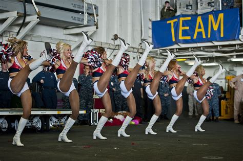 File:US Navy 120213-N-DX615-530 Seattle Seahawks cheerleaders, the Sea Gals, perform a dance ...