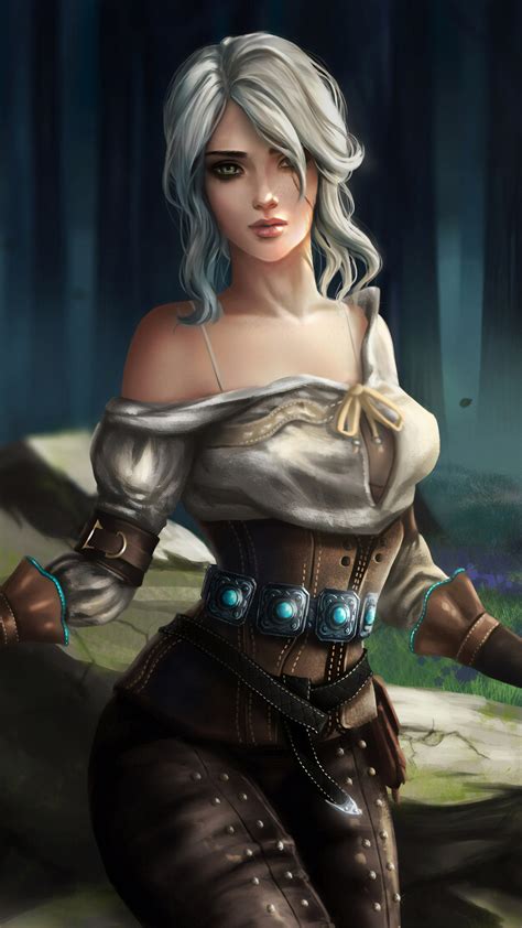 2160x3840 Ciri Witcher 3 Fantasy Art 4k Sony Xperia X,XZ,Z5 Premium ,HD 4k Wallpapers,Images ...