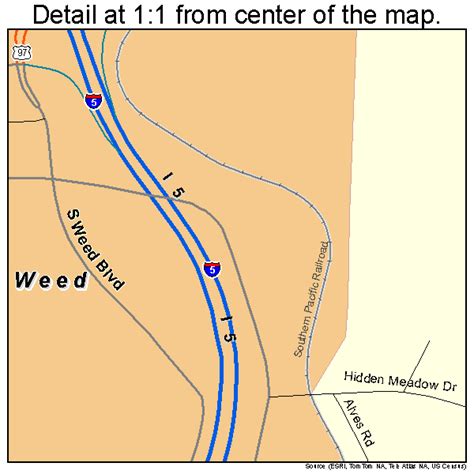 Weed California Street Map 0683850