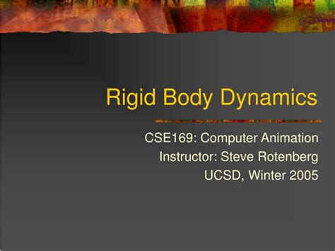 PPT - Rigid Body Dynamics PowerPoint Presentation, free download - ID:341616