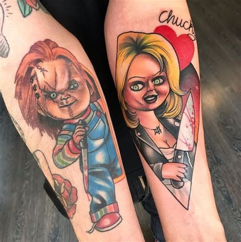 Pin by Raven Smith on Tattoos | Chucky tattoo, Doll tattoo, Sleeve tattoos