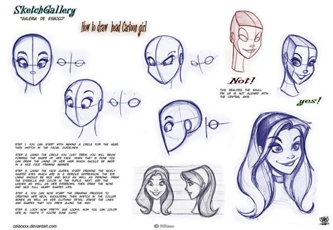 How-to-draw-head-Cartoon-Girl | Disney style drawing, Cartoon drawing ...