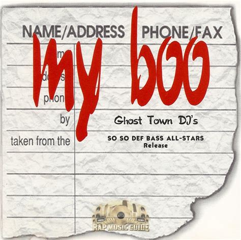 Ghost Town DJ's - My Boo: Promo, Single. CD | Rap Music Guide