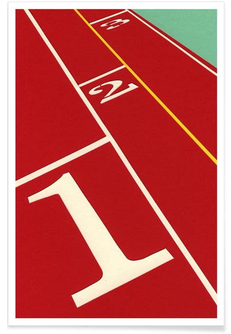 Running Track 123 Poster | JUNIQE