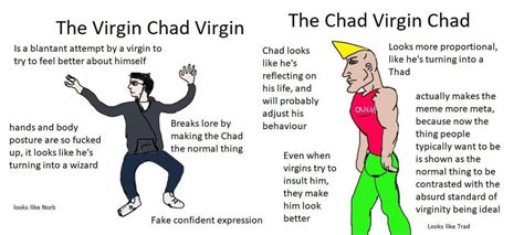 The Virgin Chad Virgin vs The Chad Virgin Chad : virginvschad