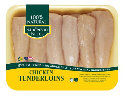 Sanderson Farms Fresh Chicken Tenderloins, 1.0-1.6 lb - Walmart.com - Walmart.com