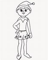 Girl Elf On The Shelf Coloring Pages At GetColoringscom  Free sketch template