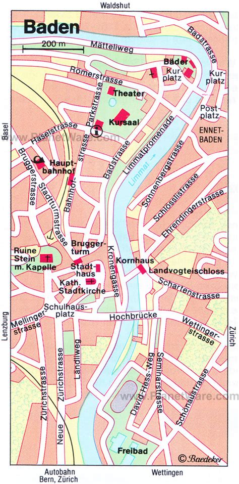 Baden Map and Baden Satellite Images