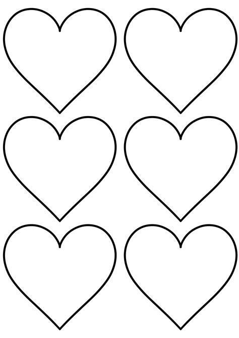 12 Free Printable Heart Templates Cut Outs | Heart shapes template ...