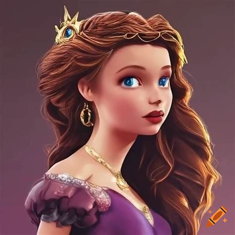 Illustration of princesses on Craiyon