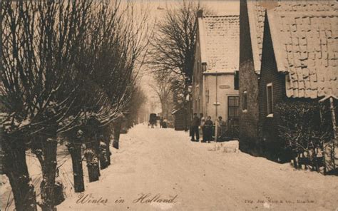 Winter in Holland Netherlands Postcard