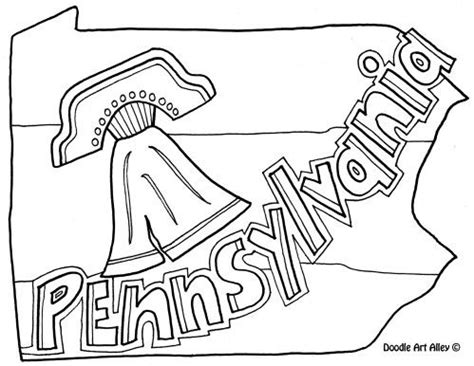 pennsylvania.jpg | Flag coloring pages, Coloring pages, Doodles