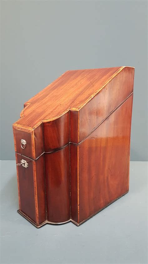 George Iii Mahogany Knife Box