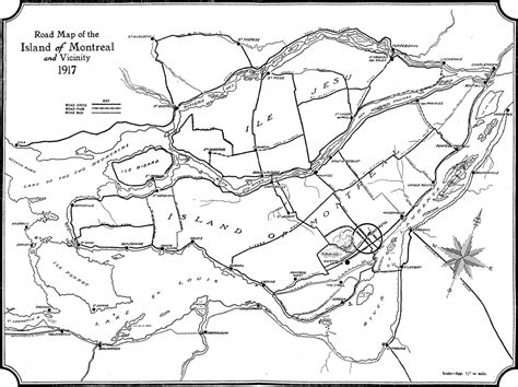 Road Map of the Island of Montreal and Vicinity, 1917 (Canadian Transport Sourcebook)
