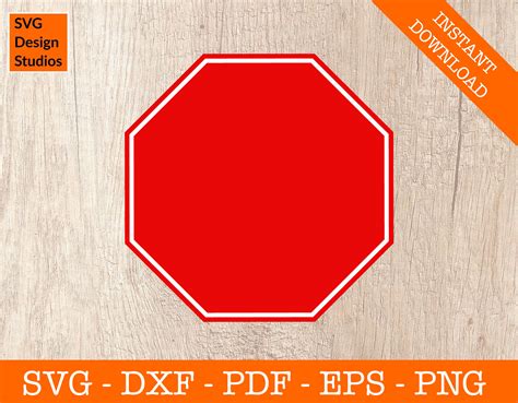 Stop Sign SVG, Blank Stop Sign, Octagon SVG, Stop Sign Shape, Cricut, Silhouette, Cut File ...