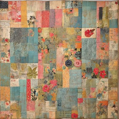 Spring Patchwork Quilt Art Print Free Stock Photo - Public Domain Pictures