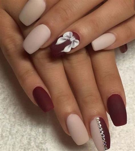 40 Super Hot Maroon Color Nail Polish Ideas – NailDesignCode