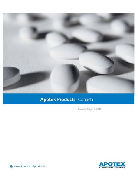 Apotex Products Canada