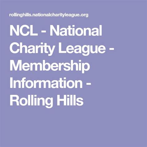 NCL - National Charity League - Membership Information - Rolling Hills | National charity league ...