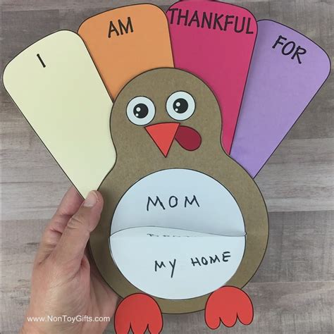 3D Thankful Turkey Craft – Non-Toy Gifts