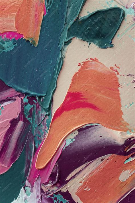 Premium Photo | Closeup of abstract rough colorful art painting texture ...