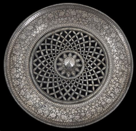 Large Silver-inlaid Bidri Basin (Silapchi) - Michael Backman Ltd | Modern wall art canvas ...