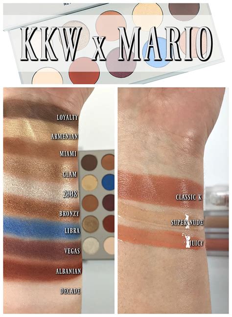 Kim Kardashian x Mario Dedivanovic Makeup Collection Swatches, Review, Looks | #KKWxMARIO | Lip ...