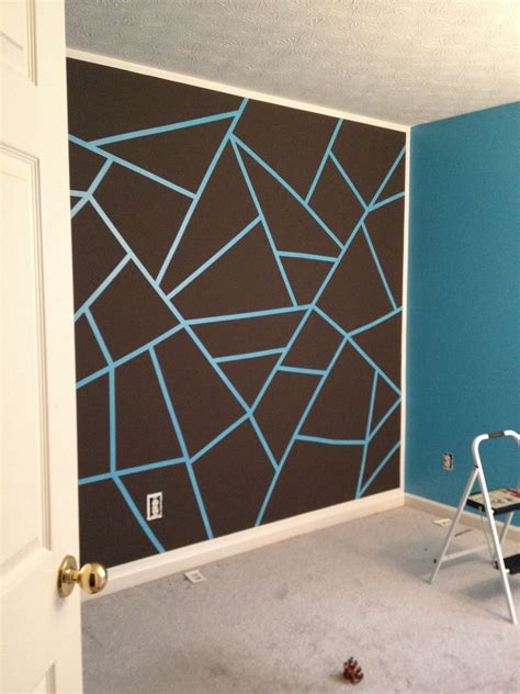 Wall Paint Design Ideas With Tape - DIY