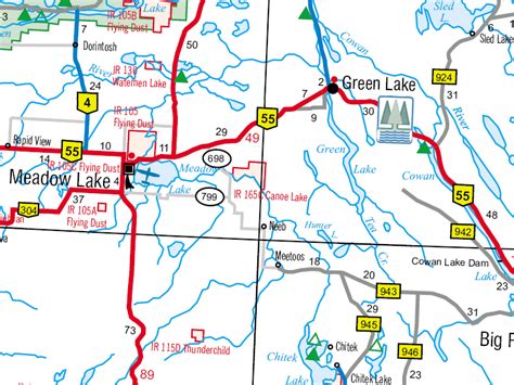 Saskatchewan City and Town Maps - Meadow Lake