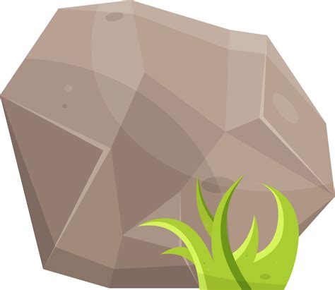 Rock stones and boulders in cartoon style 8852860 PNG